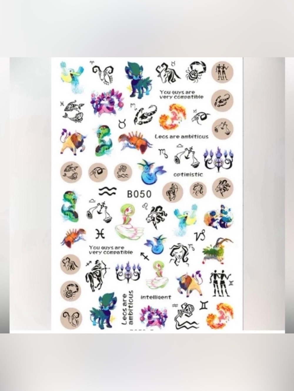 $1 Astrology Nail Stickers $1 WITH ANY $10 ORDER OR MORE